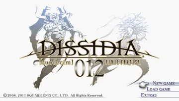 Dissidia 012 - Duodecim Final Fantasy (EU) screen shot title